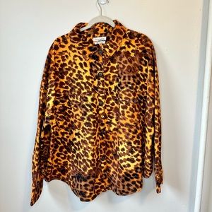 Native youth asos button up thick fabric leopard print outer layer 24
